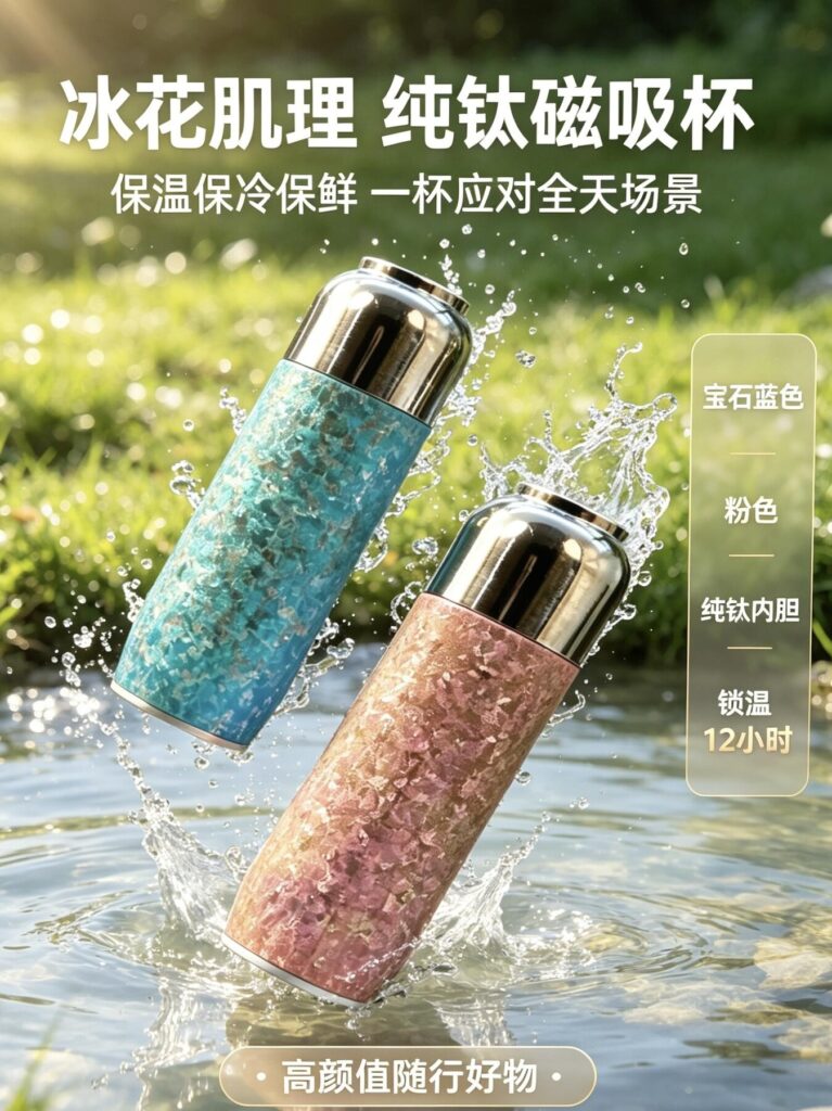 Custom Titanium Magnetic Cup 330 ml